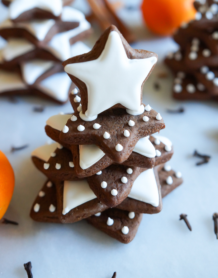 Clementine Gingerbread Cookie Trees