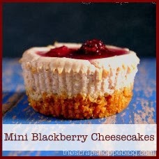 Mini Blackberry Cheesecakes