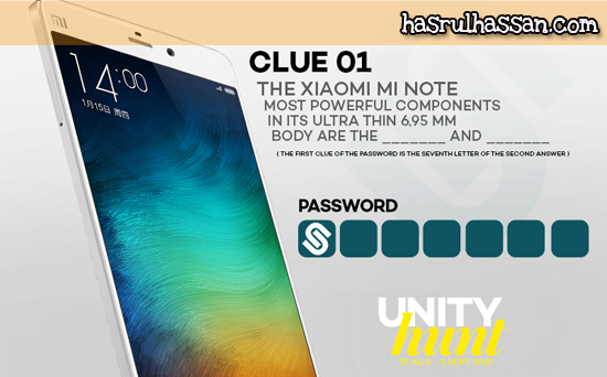 Clue for Lazada Unity Hunt 2015