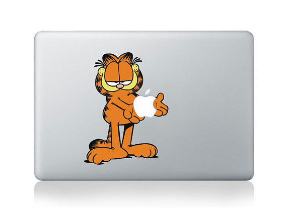 Garfield MacBook Pro Decals Sticker 