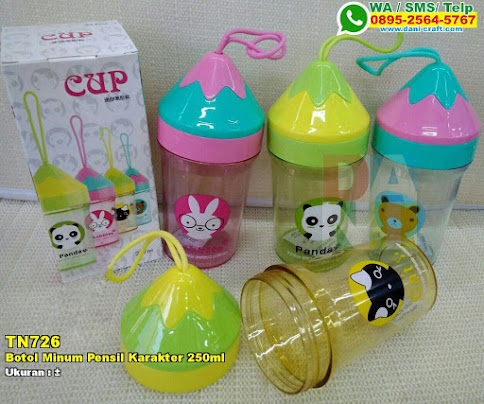 Botol Minum Pensil Karakter 250ml Botol Minum Pensil Karakter 250ml