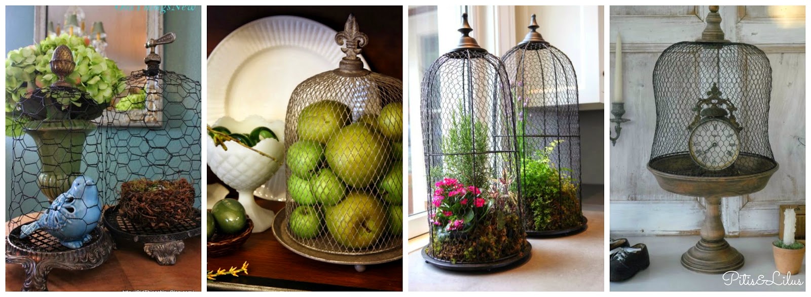 Pitis and Lilus: CÓMO DECORAR CON CAMPANAS DE CRISTAL Y ALAMBRE