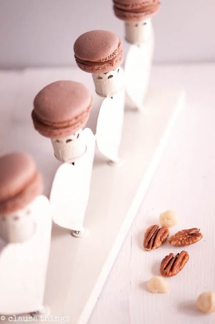 Clausa Things: Makronen mit Nougat Füllung