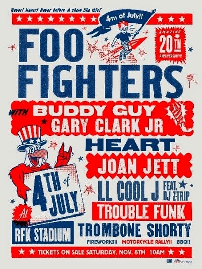 Foo Fighters 20th anniversary concert lineup