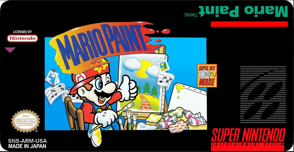 Super Nintendo Labels Mario Paint