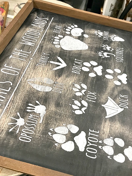 Repurposed Chalkboard and Wreath Art