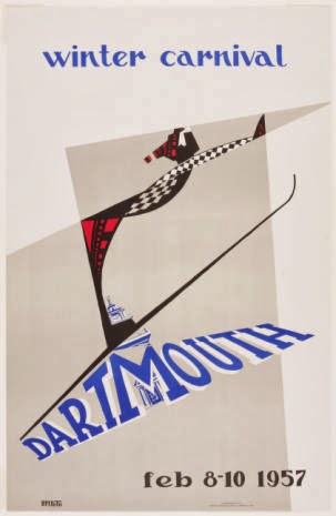 A 1957 poster for the Winter Carnival.