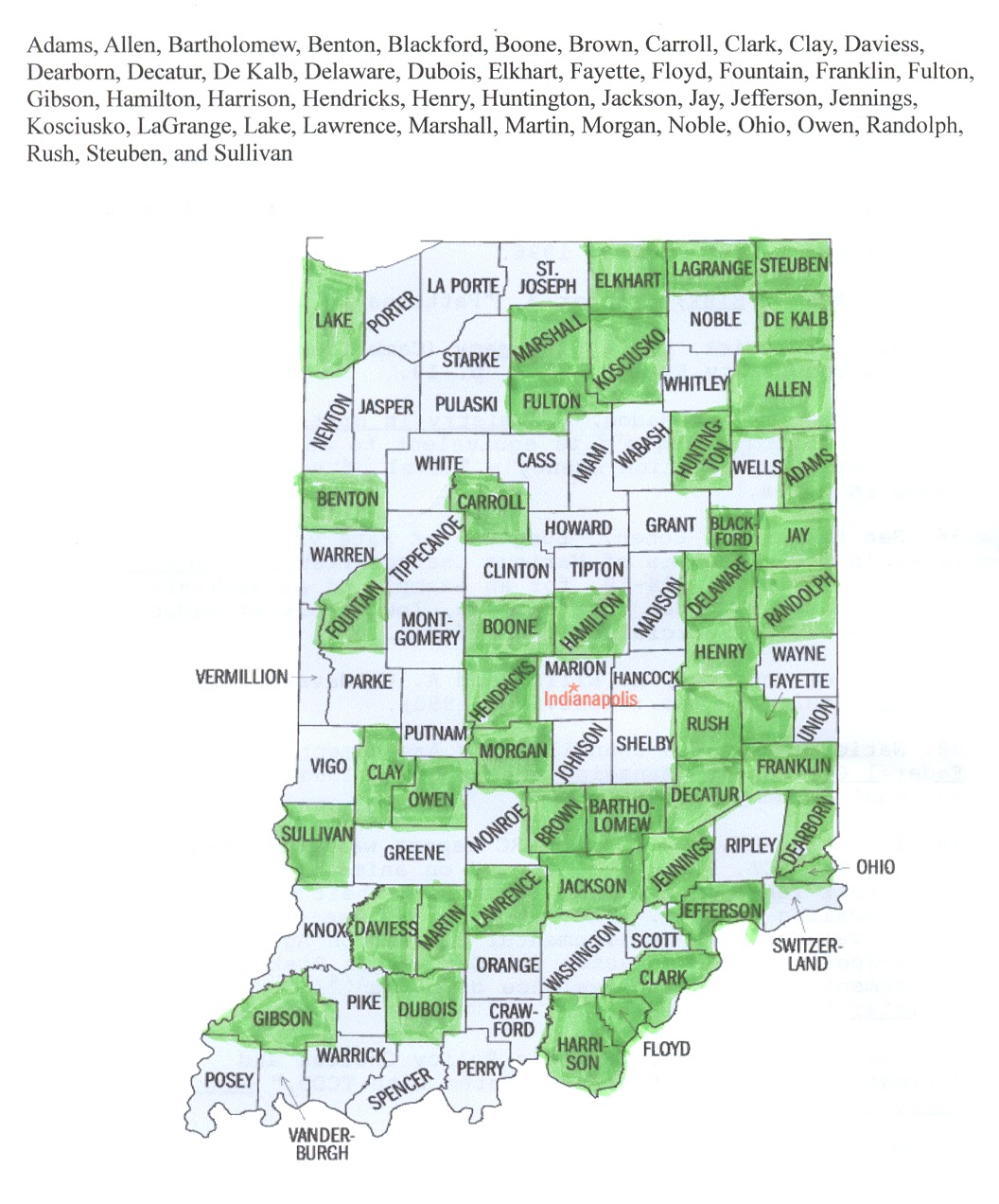 Midwestern Microhistory A Genealogy Blog Halfway home map of the 46