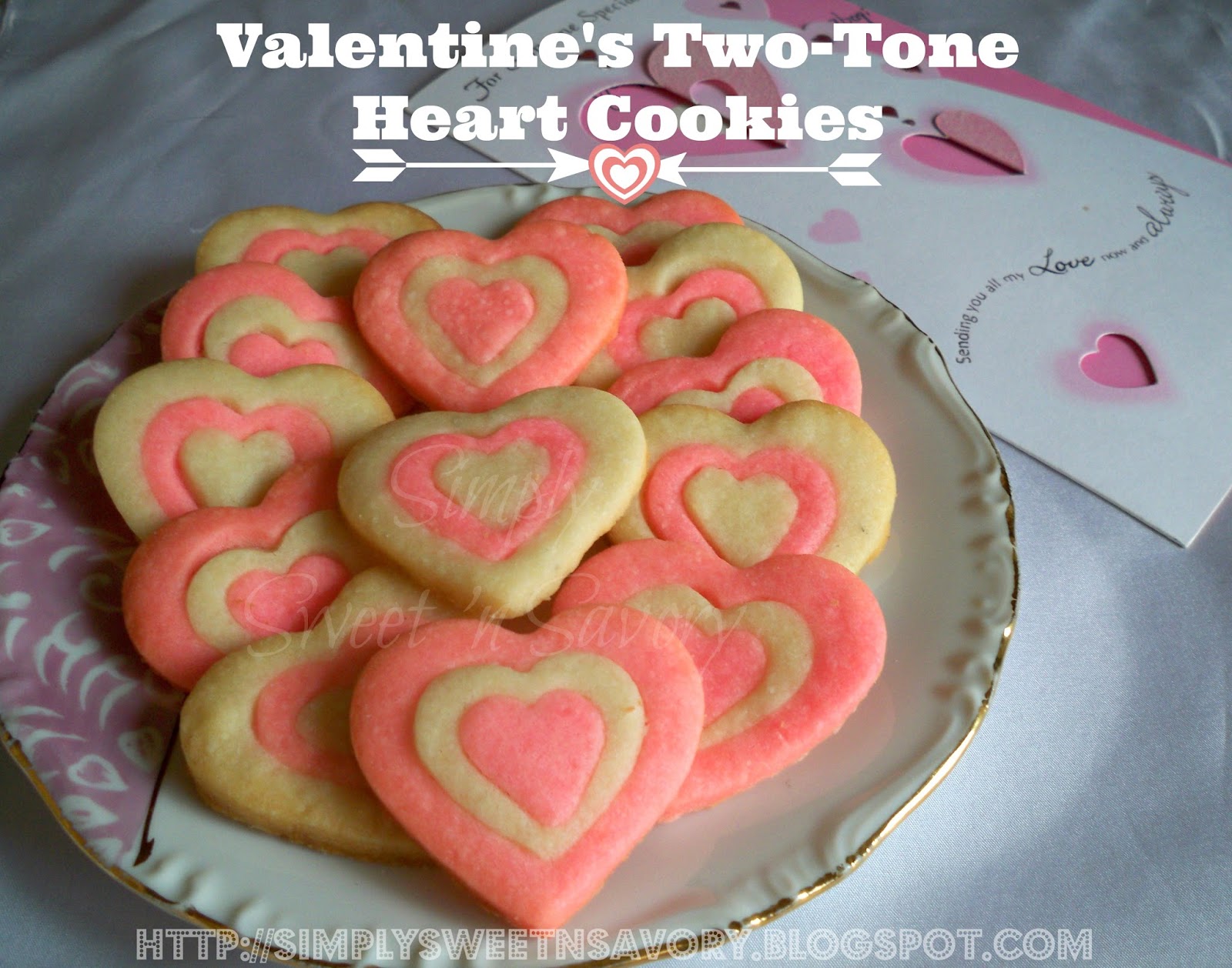 Simply Sweet 'n Savory Valentine's TwoTone Heart Cookies