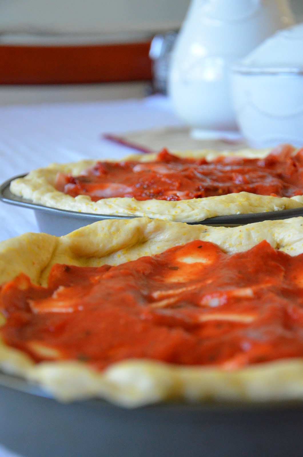 Kirsten's Cooking Deep Dish Pizza Pie