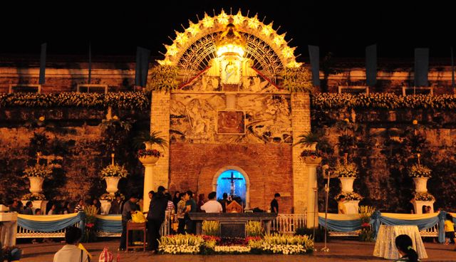 In Pinay's "Ciudad": FORT PILAR SHRINE: EVE OF FIESTA PILAR (NIGHT