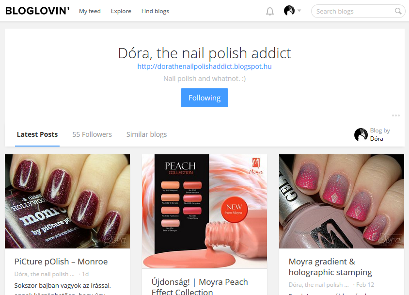 http://www.bloglovin.com/blogs/dora-nail-polish-addict-11464027