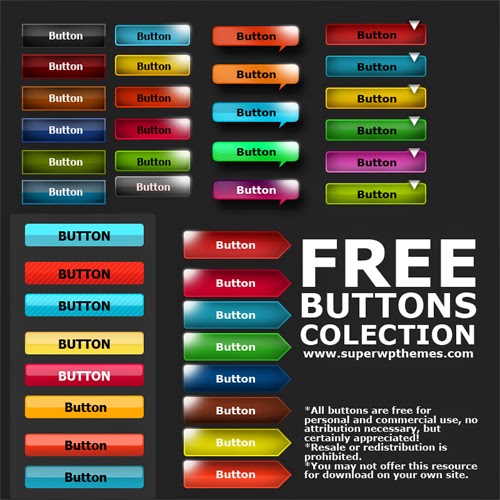 25 Best Free PSD Buttons For Web Designers