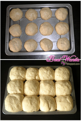 Resepi Mudah Roti Bun Manis Simple Sedap. Cara Buat Roti Bun Gebu Simple. Cara Uli Doh Roti Bun.