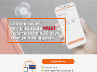 Bill dispute? Report within 30 days of your billing date! Bill dispute? Report within 30 days of your billing date!