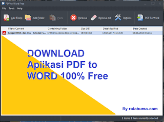 Free Aplikasi Converter PDF to Word Full Version 