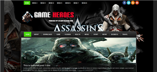Game Heroes Blogger Template