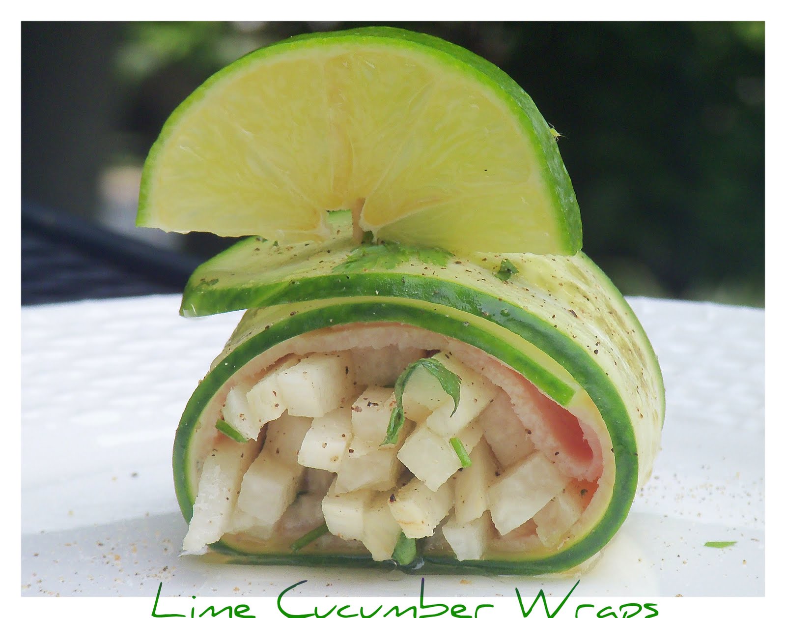 As Easy As Salt and Pepper Lime Cucumber Wraps