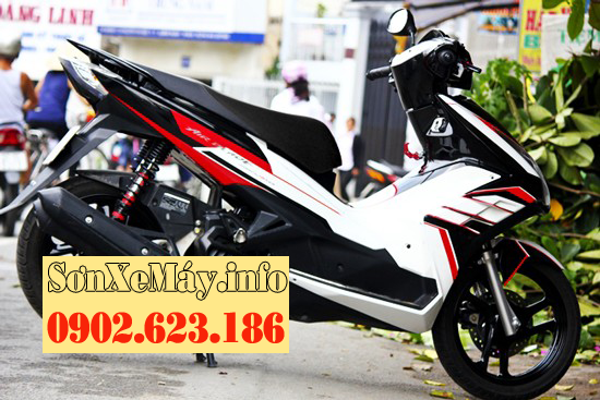 Sơn phối màu Airblade 2013 trắng đỏ đen cực đẹp