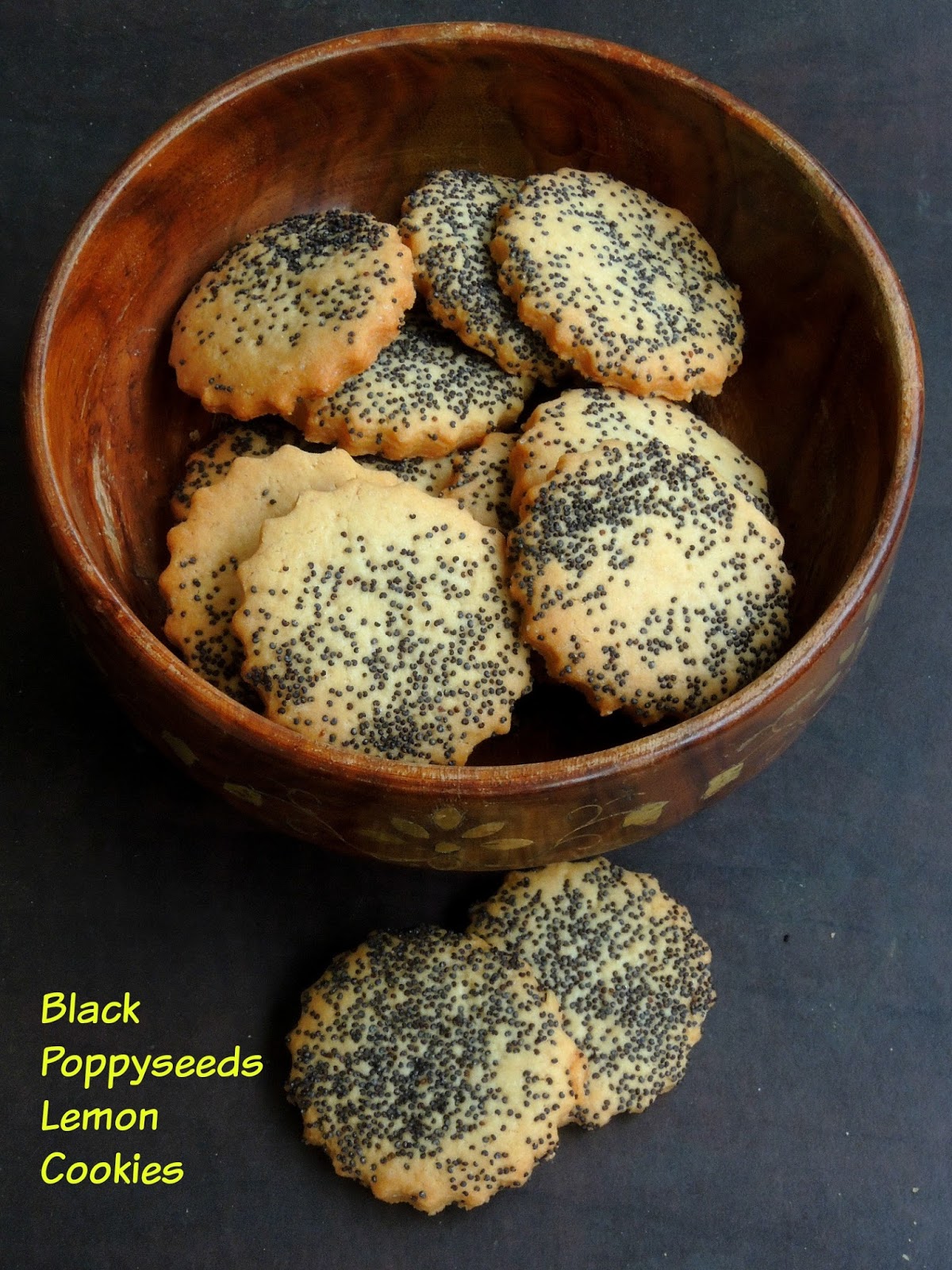 Eggless Black Poppyseeds & Lemon Cookies Cook N Click