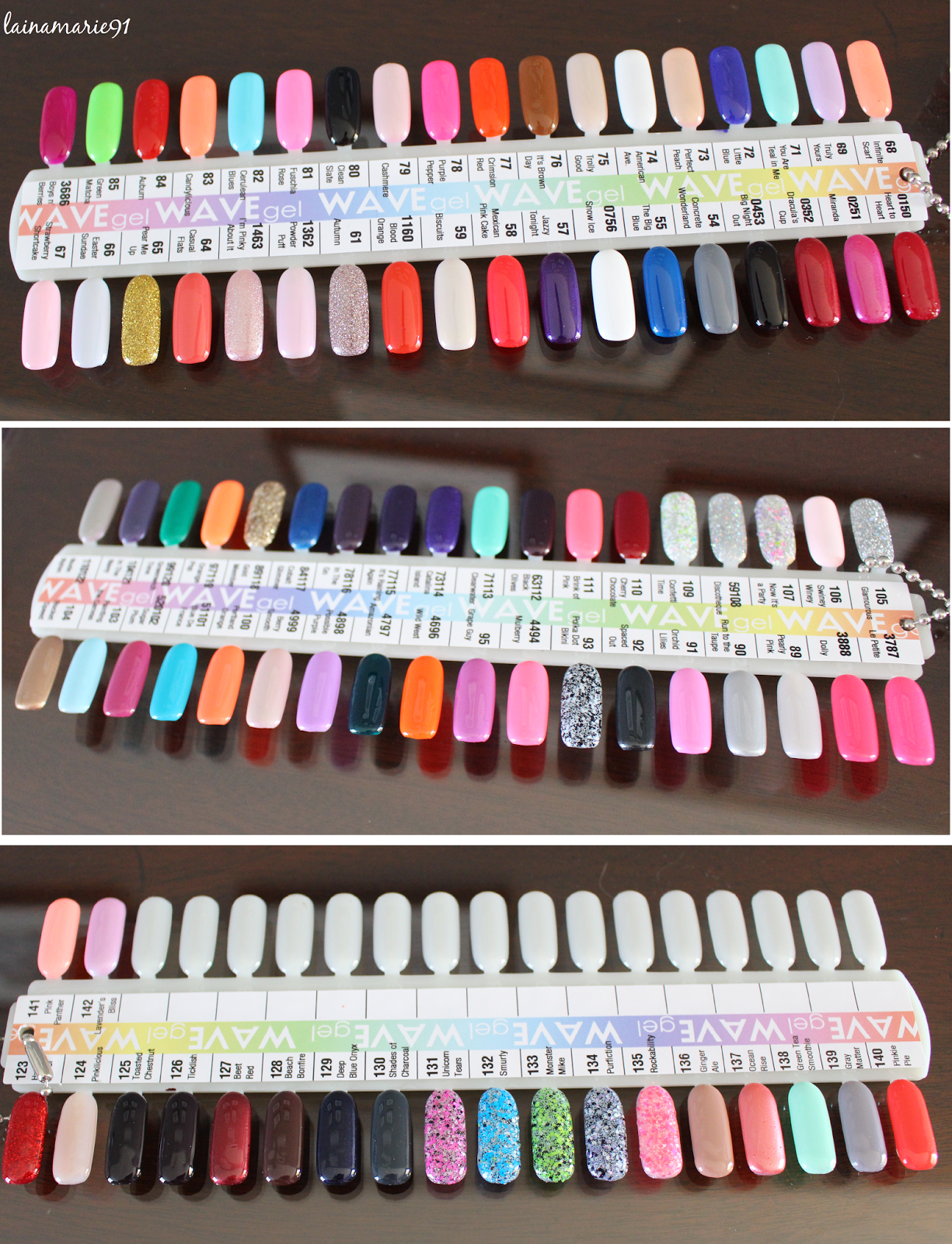Lainamarie91: Wave Professional Nail Lacquer, Color Gel, and Mood Color