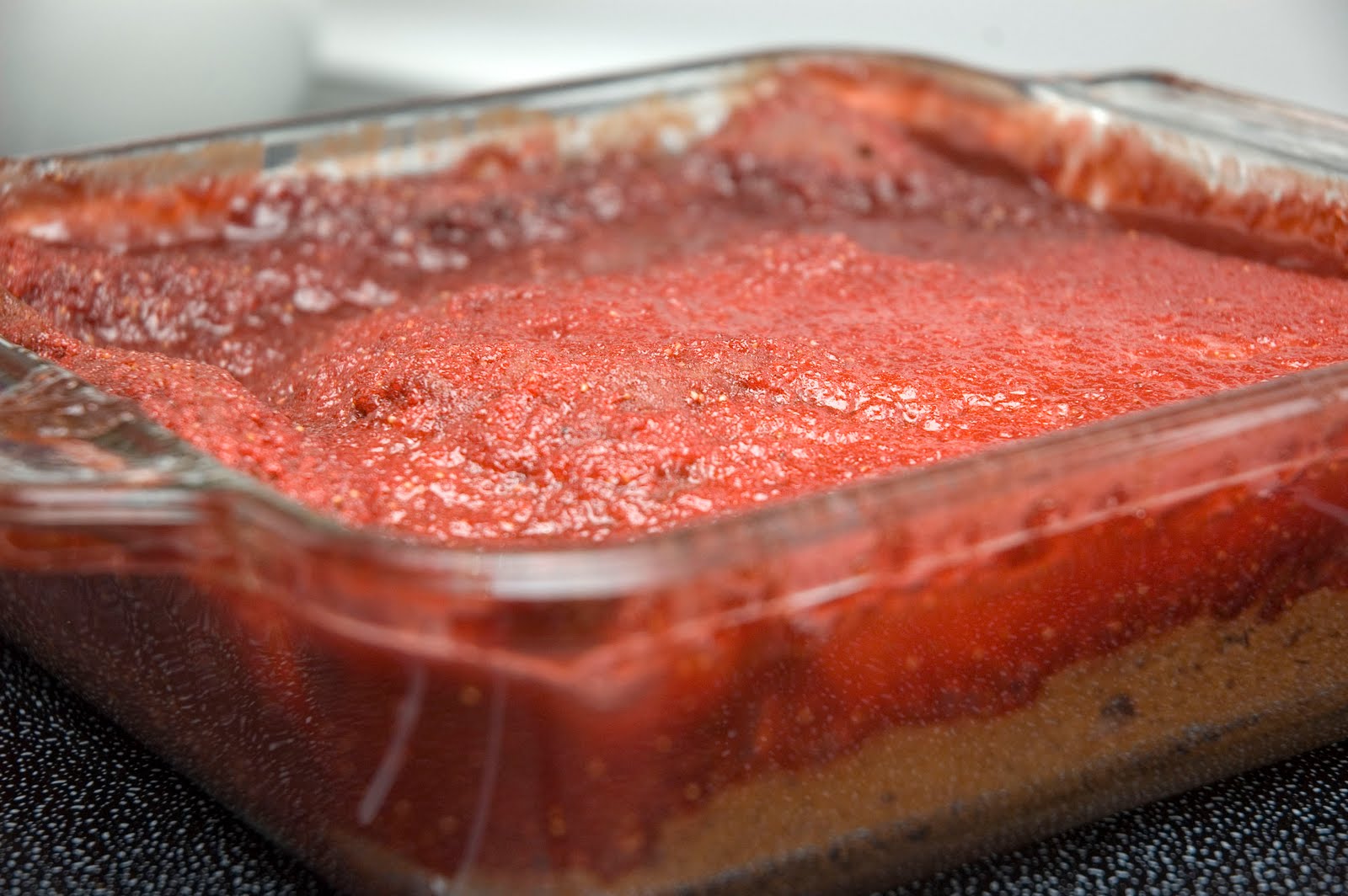 Pouding chômeur au chocolat et aux fraises Doumdoum se régale