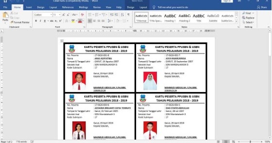 Aplikasi Kartu Peserta Usbn Dan Un Peserta Didik Wiwa Pedia Wiwa Pedia
