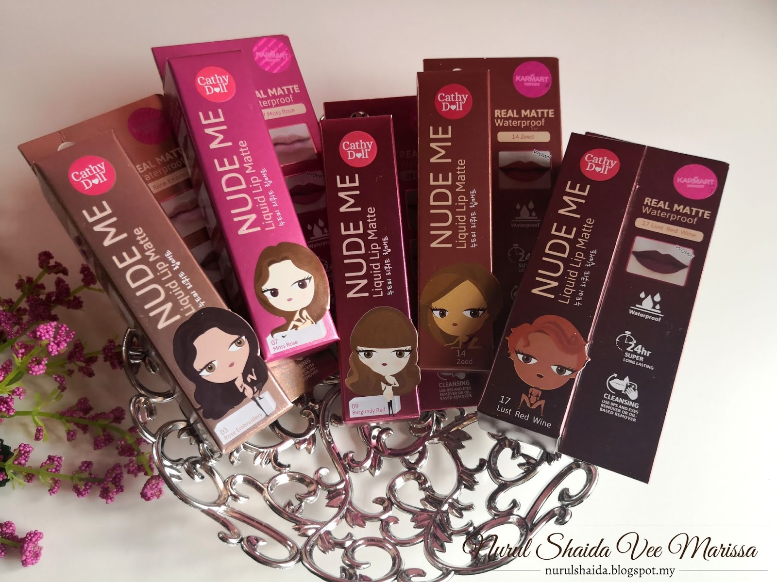 Cathy Doll Lipstick [Swatches & Review] Nurul Shaida Vee Marissa