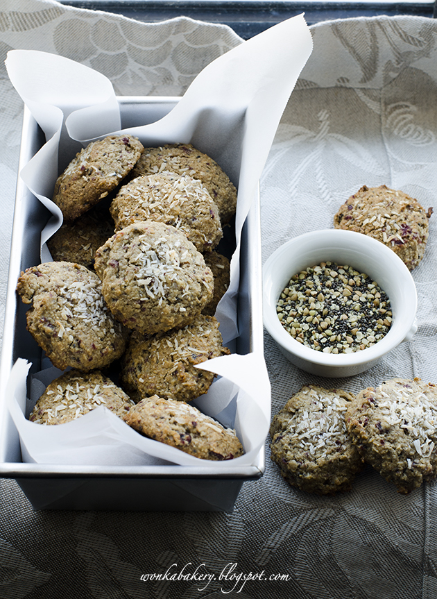 fast easy and healthy nut & seed cookies - biscotti veloci ai semi e farina di avena senza burro senza latte! 