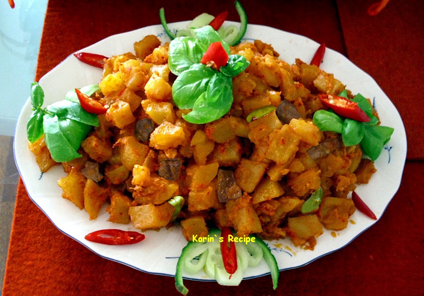 Karin's Recipe: Sambal Goreng Kentang & Hati (Spicy Fried 