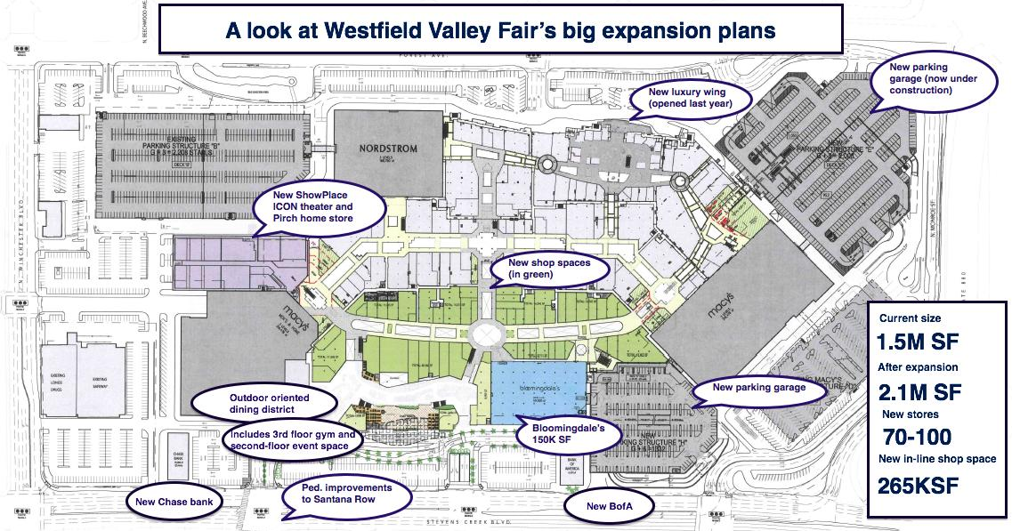 Valley Fair Mall - South West Entrance - 'You Are Here' Maps on