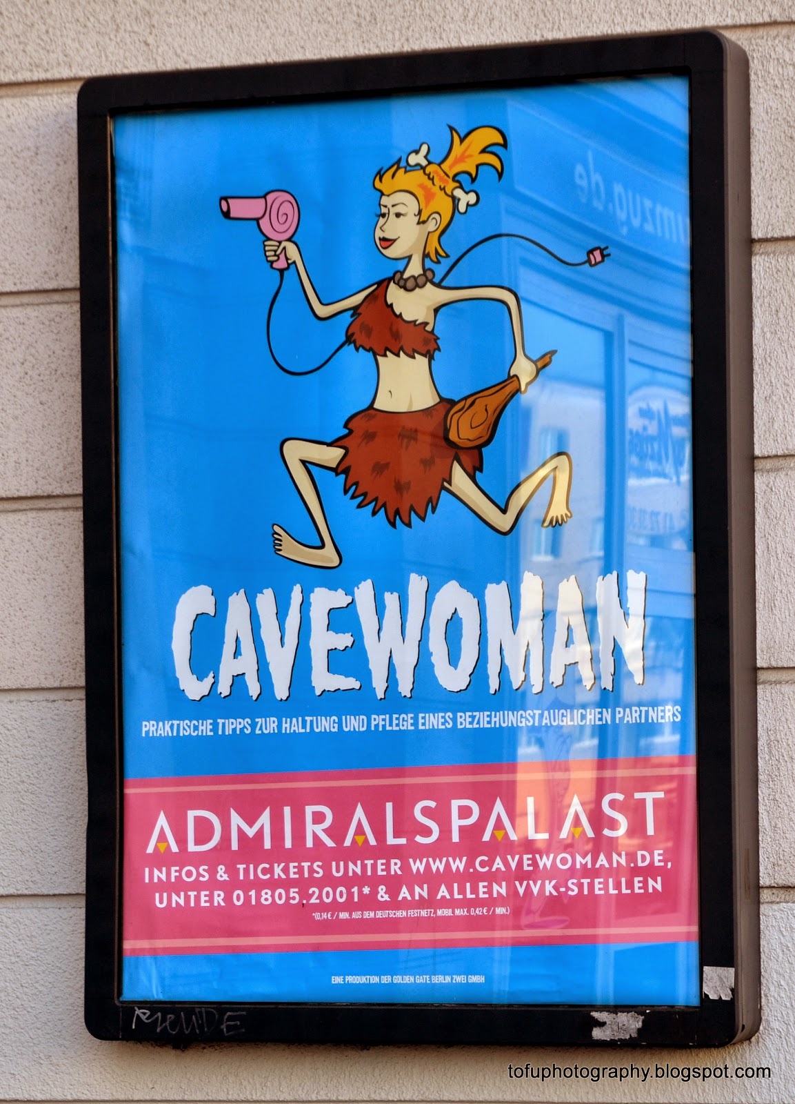 Tofu Photography: Poster for the film Cavewoman in Berlin, Germany