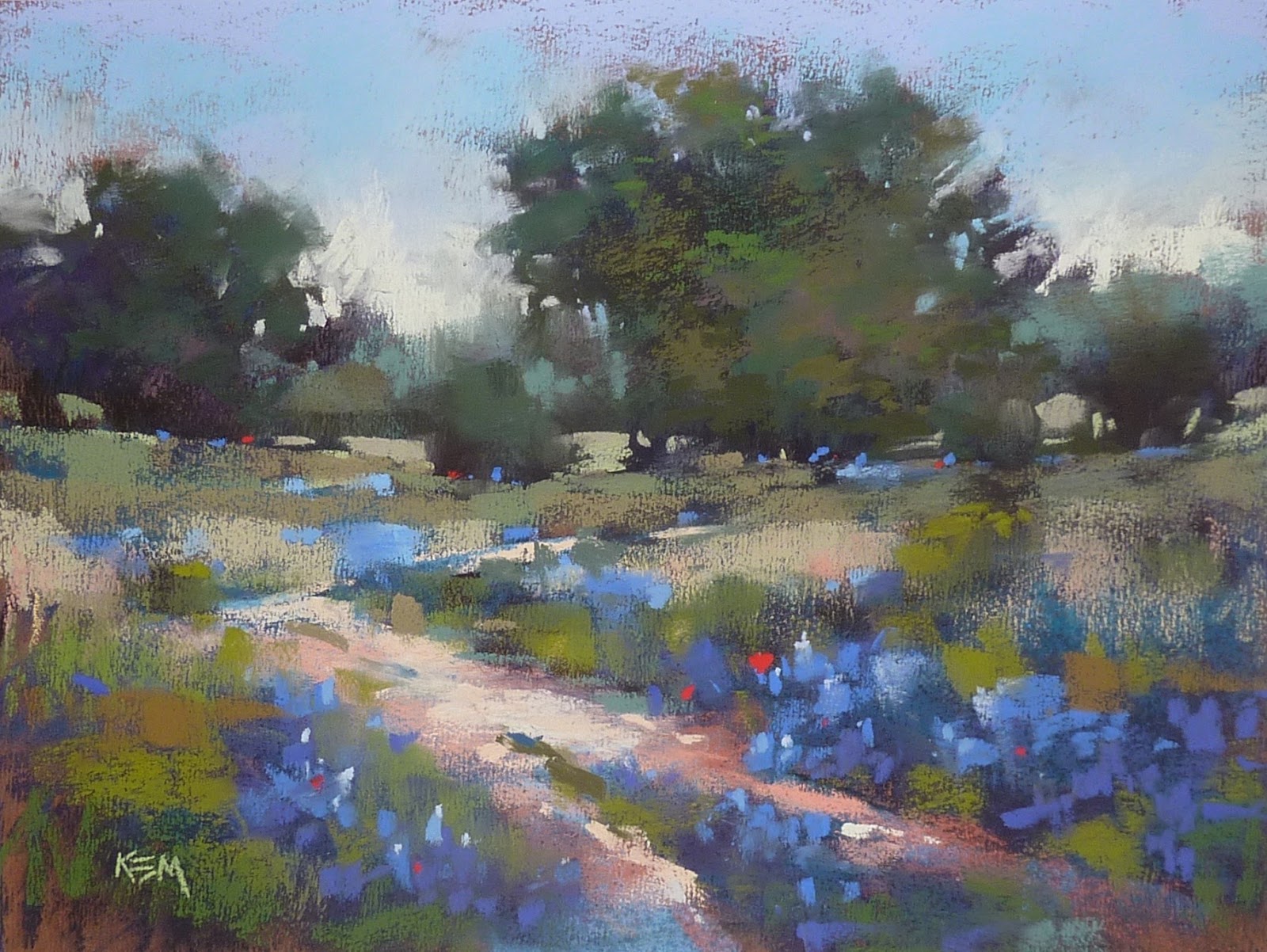 Painting My World Why Choose a Blue Underpainting for