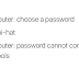 Password Cannot Contain Symbols 