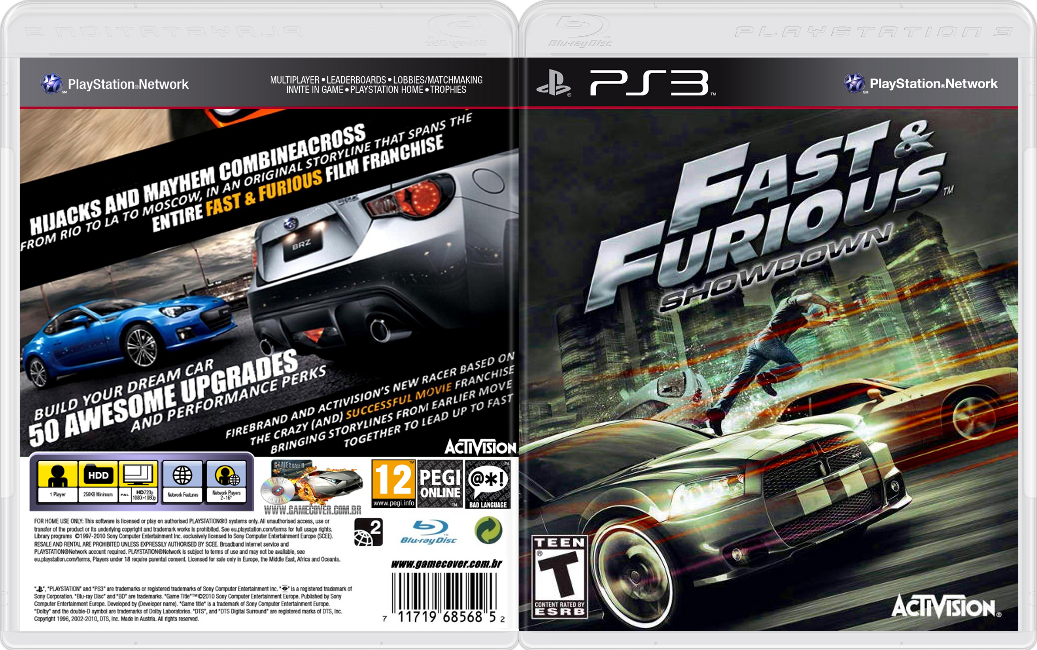 PSNPLAY3 Fast And Furious Showdown PS3/PSN DOWNLOAD. PKG + RAP.