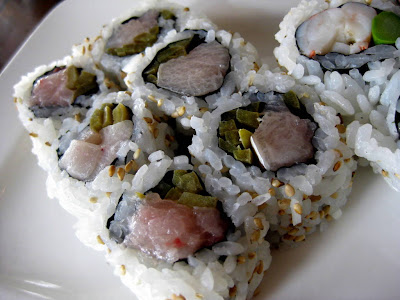 Yellow Tail Jalapeno Roll at Natsumi Restaurant in New York, NY - Photo by Michelle Judd of Taste As You Go