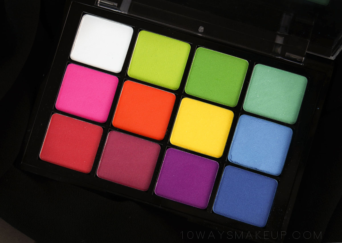 Viseart Editorial Brights palette swatch review