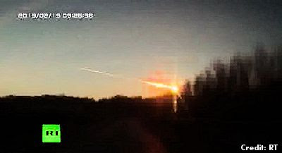 Meteorite Crash in Russia - UFO Fears Spark Panic in the Urals 2
