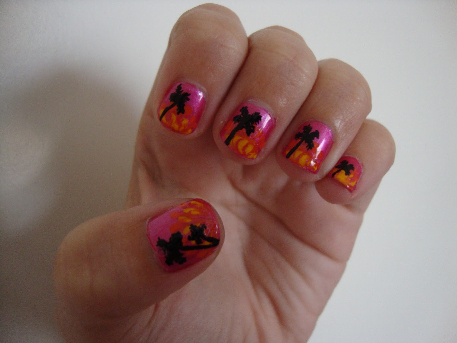3. Summer Palm Tree Nails - wide 1