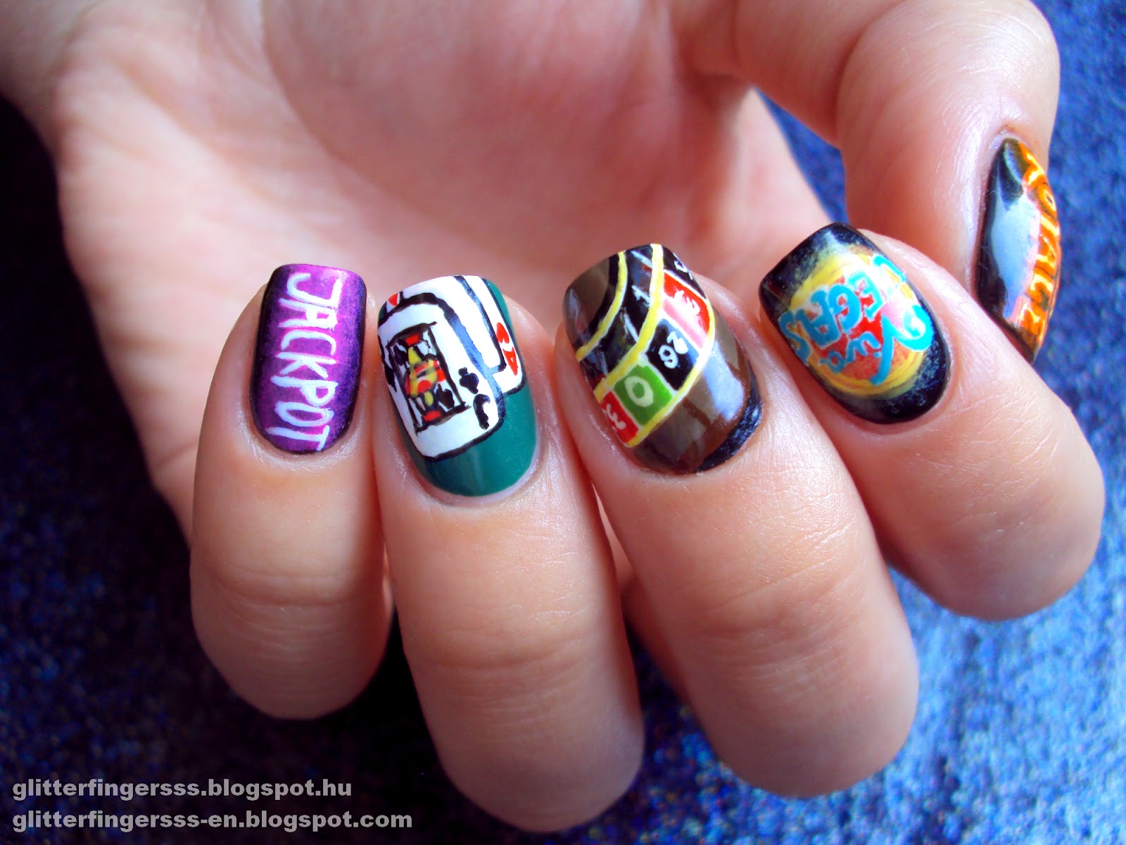 8. Blinged Out Las Vegas Nail Ideas - wide 2
