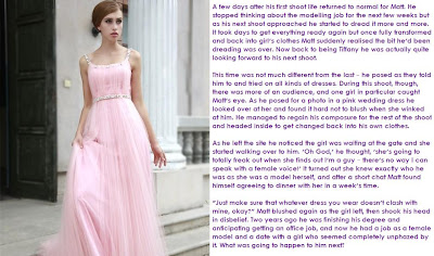 Emily's TG Captions: Becoming Tiffany - Back into dresses (4/6)