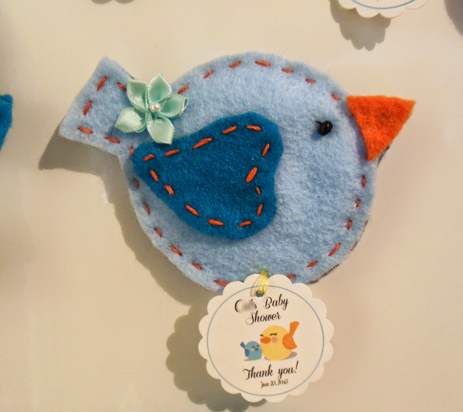 AnaSilkFlowers How to Make Felt Bird Crafts … for Boy Baby Showers...