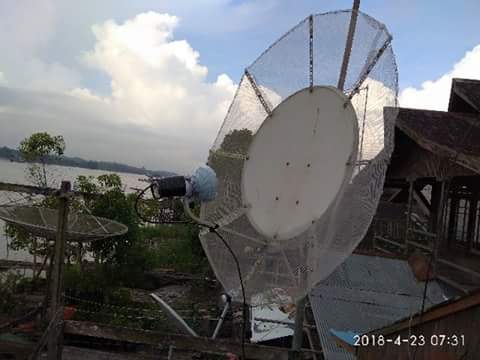 Modif Dish Bekas Indovision/Top Tv Untuk Tracking Satelit Intelsat 19 & Thaicom 5/6