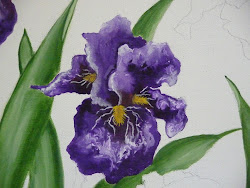 irises bearded painting colors