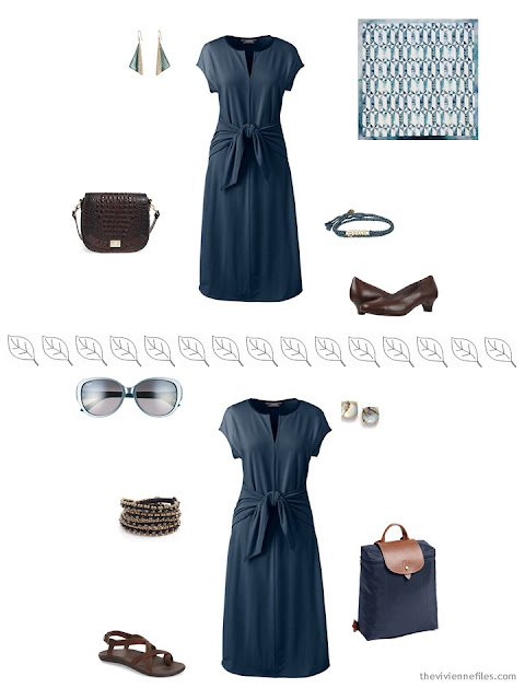 2 ways to style a navy dress for warm weather 2 ways to style a navy dress for warm weather
