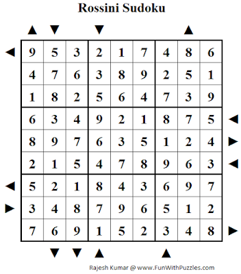 Rossini Sudoku (Fun With Sudoku #145) Solution