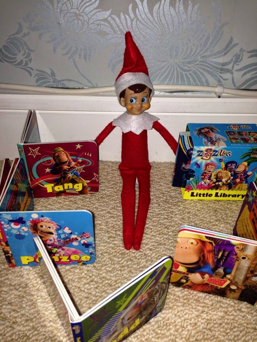 Elf On The Shelf Ideas Two Elves : Elf Shelf Easy Messy Simple Santa ...