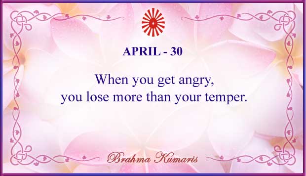 April 30 Thought For The Day April 30