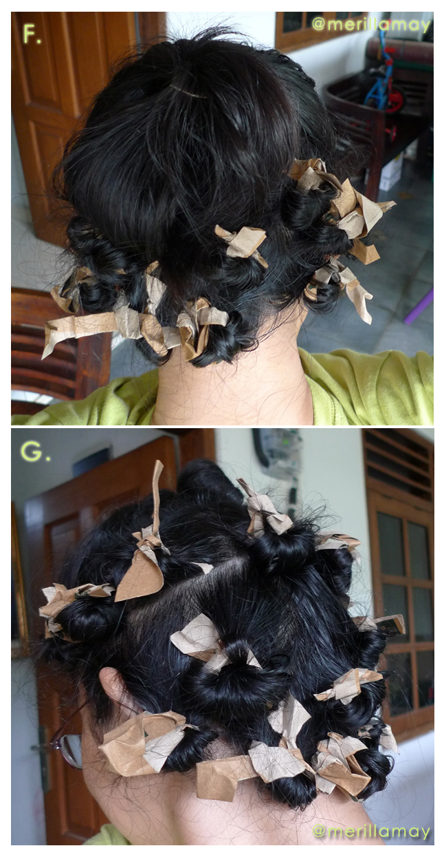 merilla may's blog: Tutorial : Keriting Rambut Modal Kertas Bekas, Mau?