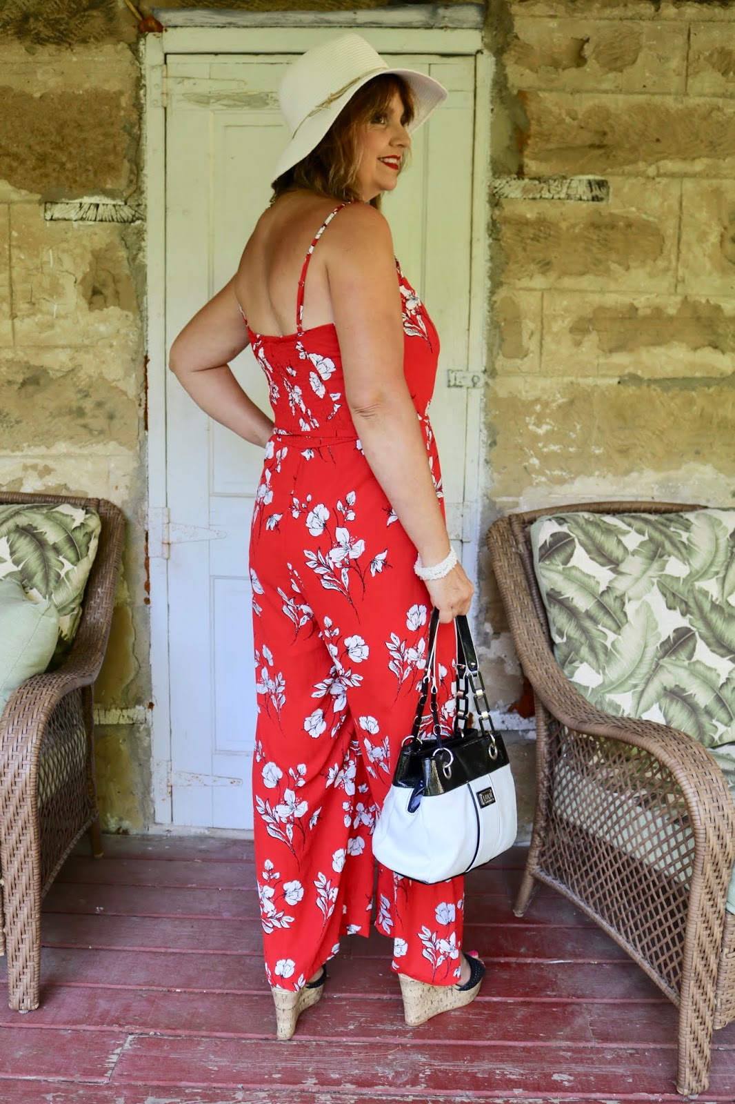 skies are blue jumpsuit